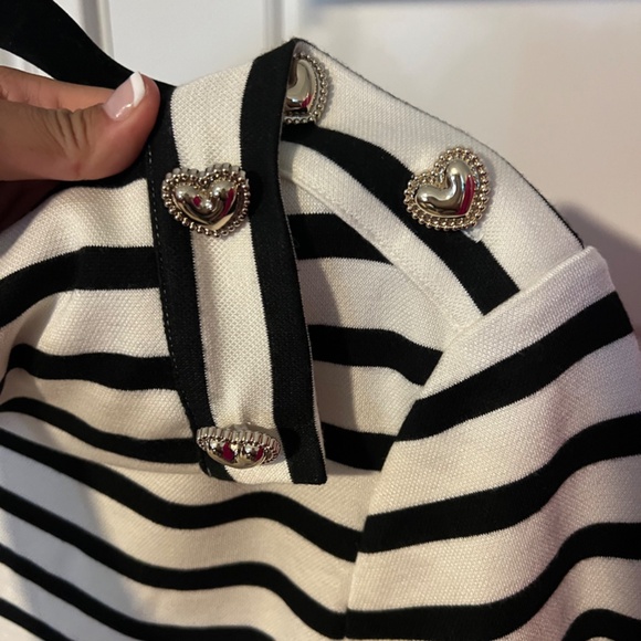 Kate Spade Turtleneck Ponte Striped Dress NWT - Picture 3 of 10